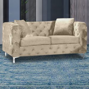 mills-malta-plush-velour-2-seater-sofa-cream