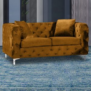 mills-malta-plush-velour-2-seater-sofa-gold