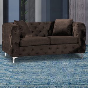 mills-malta-plush-velour-2-seater-sofa-taupe