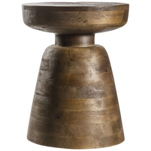 millstone-round-wooden-side-table-antique-brown