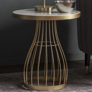 minnesota-round-white-glass-side-table-champagne-frame