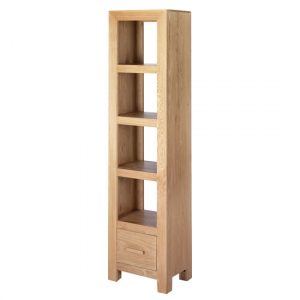 modals-wooden-slim-bookcase-light-solid-oak