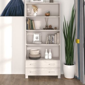 nalren-solid-pinewood-bookcase-2-drawers-white