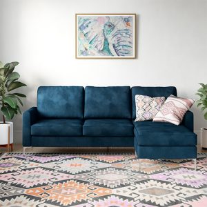 necton-velvet-corner-sofa-blue-chrome-legs
