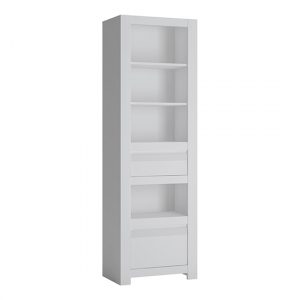 neka-wooden-2-drawers-bookcase-alpine-white