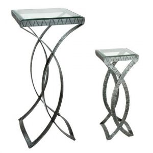 neptun-clear-glass-top-set-of-2-side-tables-metal-frame