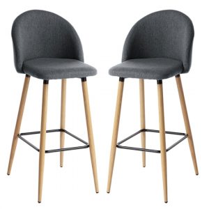 nesat-grey-fabric-bar-stools-wooden-legs-pair