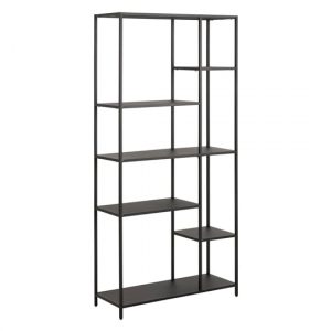 newberry-6-shelves-bookcase-matt-black