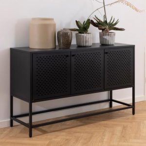 newberry-small-3-doors-sideboard-matt-black