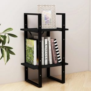 newell-pine-wood-2-tier-bookshelf-black