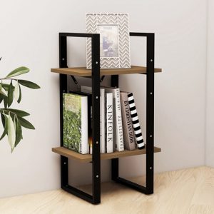 newell-pine-wood-2-tier-bookshelf-brown