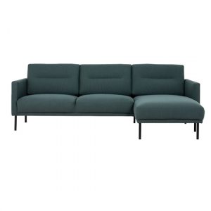 nexa-fabric-right-handed-sofa-bed-dark-green-black-legs