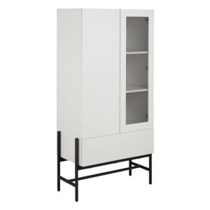 norse-2-doors-1-drawer-display-cabinet-matt-white