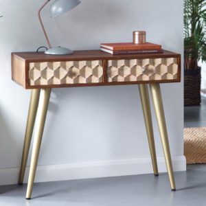 nosid-wooden-console-table-dark-walnut-2-drawers