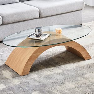opel-oval-clear-glass-coffee-table-sanremo-oak-base