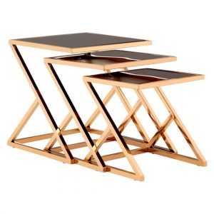 orion-black-glass-top-nest-of-3-tables-rose-gold-frame