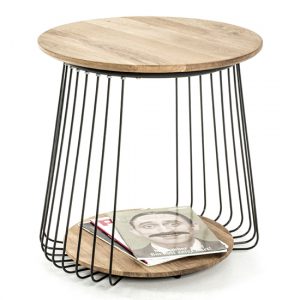 orono-round-side-table-oak-black-frame