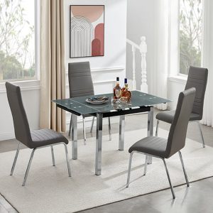 paris-extending-grey-glass-dining-table-4-dora-grey-chairs