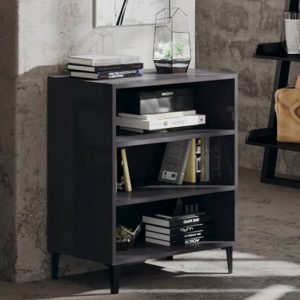 pilvi-high-gloss-bookcase-3-shelves-grey