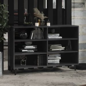 pilvi-high-gloss-bookcase-6-shelves-grey
