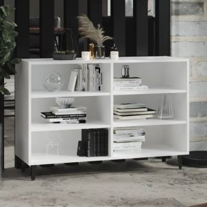 pilvi-wooden-bookcase-6-shelves-white