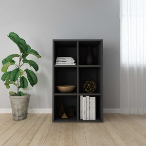 quena-bookcase-6-compartments-black