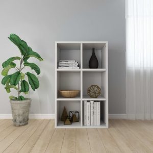 quena-bookcase-6-compartments-white