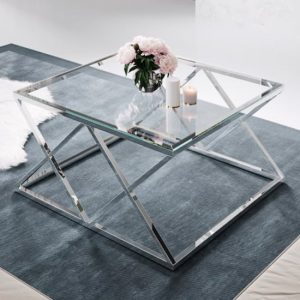 roma-clear-glass-coffee-table-silver-stainless-steel-legs