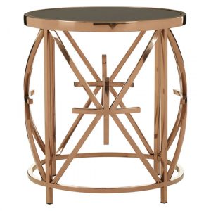 saclateni-round-black-glass-top-side-table-rose-gold-frame