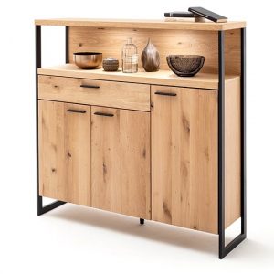 salerno-led-wooden-3-doors-1-drawer-highboard-planked-oak