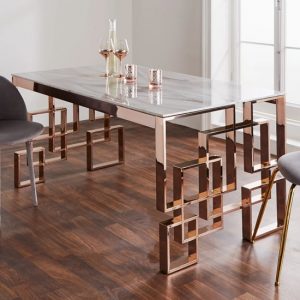 salina-marble-effect-glass-dining-table-rose-gold-frame