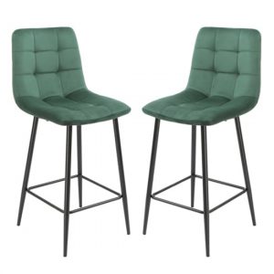 sandy-squared-green-velvet-bar-stools-a-pair