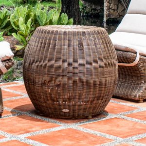 sanmo-round-side-table-red-pine