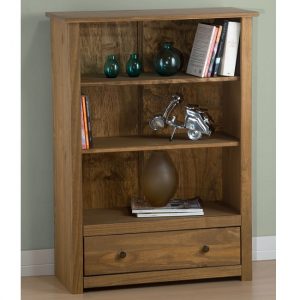 santiago-bookcase-distressed-pine-drawer-1