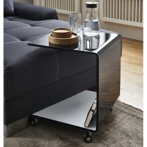 selma-glass-side-table-on-castors-black-white