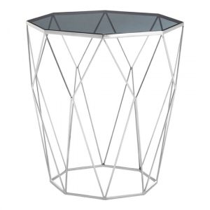 shalom-octagonal-black-glass-top-side-table-silver-frame
