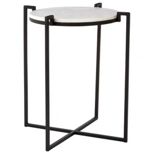 shalom-round-white-marble-top-side-table-black-cross-base