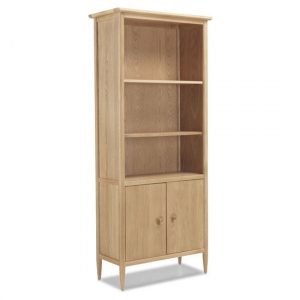 skier-wooden-large-bookcase-light-solid-oak-2-doors