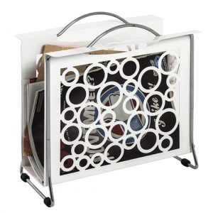 starke-metal-newspaper-rack-white-chrome