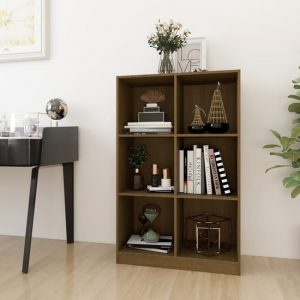 taban-pinewood-bookcase-6-shelves-honey-brown