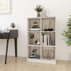 taban-pinewood-bookcase-6-shelves-white