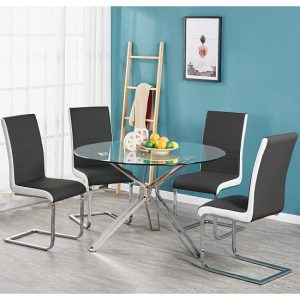 toulouse-clear-glass-dining-table-four-symphony-chairs