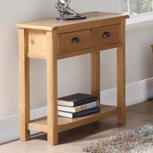 trevino-console-table-oak-2-drawers