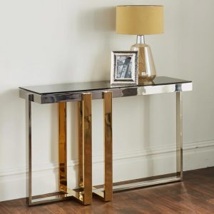 troy-grey-glass-top-console-table-gold-silver-frame