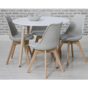urban-round-dining-set-white-4-grey-chairs