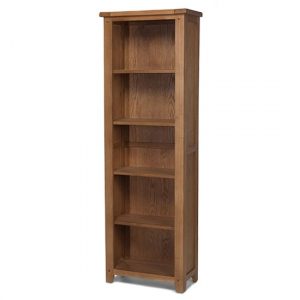 velum-wooden-tall-slim-bookcase-chunky-solid-oak