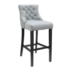 victoria-grey-velvet-bar-stool-black-wooden-frame