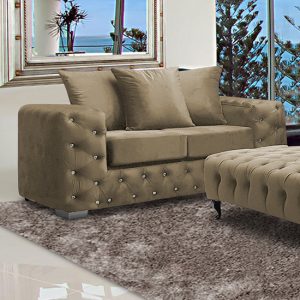 worley-malta-plush-velour-fabirc-2-seater-sofa-parchment