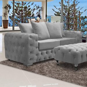 worley-malta-plush-velour-fabirc-3-seater-sofa-silver