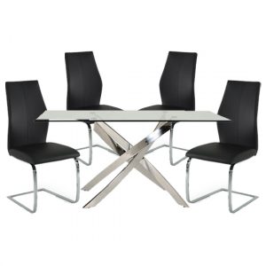 xenon-rectangular-glass-dining-table-4-bernie-black-chairs